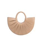 Melie Bianco Luxury Vegan Leather Karlie Small Shoulder Bag in Nude