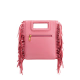 Melie Bianco Recycled Vegan Leather Jamie Medium Crossbody Bag in Pink