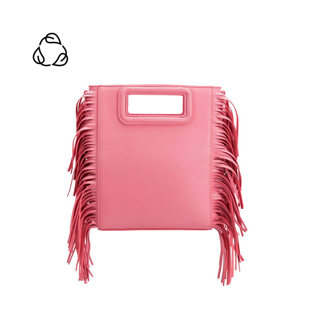 Melie Bianco Recycled Vegan Leather Jamie Medium Crossbody Bag in Pink