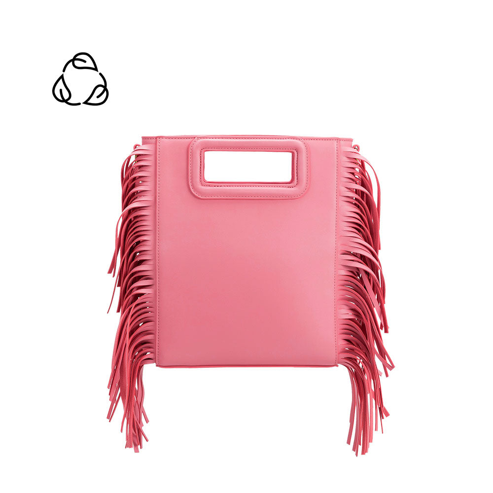 Pink Jamie Recycled Vegan Leather Crossbody Bag | Melie Bianco
