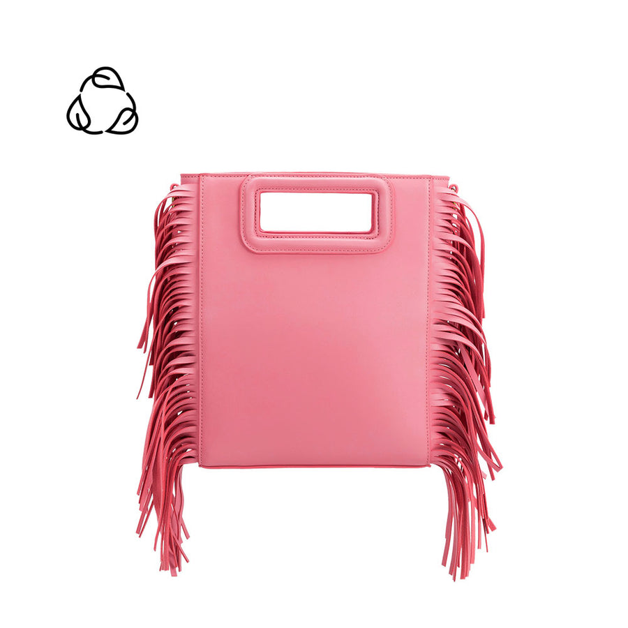 Melie Bianco Recycled Vegan Leather Jamie Medium Crossbody Bag in Pink