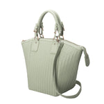 Melie Bianco Recycled Vegan Leather Valerie Large Tote Bag in Mint