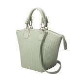 Melie Bianco Recycled Vegan Leather Valerie Large Tote Bag in Mint