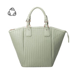 Melie Bianco Recycled Vegan Leather Valerie Large Tote Bag in Mint