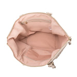 Melie Bianco Recycled Vegan Leather Valerie Large Tote Bag in Nude
