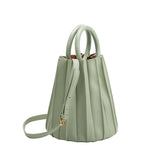Melie Bianco Recycled Vegan Leather Lily Small Top Handle Bag in Mint