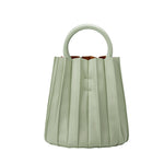 Melie Bianco Recycled Vegan Leather Lily Small Top Handle Bag in Mint