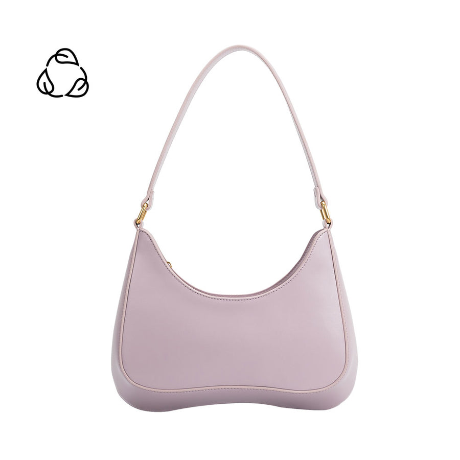 Melie Bianco Recycled Vegan Leather Yvonne Small Shoulder Bag in Lilac