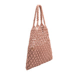 Melie Bianco Eco Cotton Izzy Medium Shoulder Bag in Blush