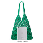 Melie Bianco Eco Cotton Izzy Medium Shoulder Bag in Green
