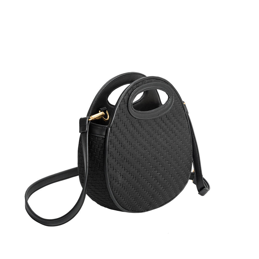 Lola Black Recycled Vegan Crossbody Bag - FINAL SALE – Melie Bianco