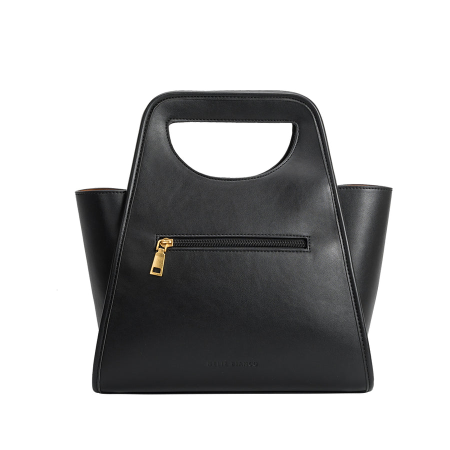 Dena Black Recycled Vegan Top Handle Bag - FINAL SALE