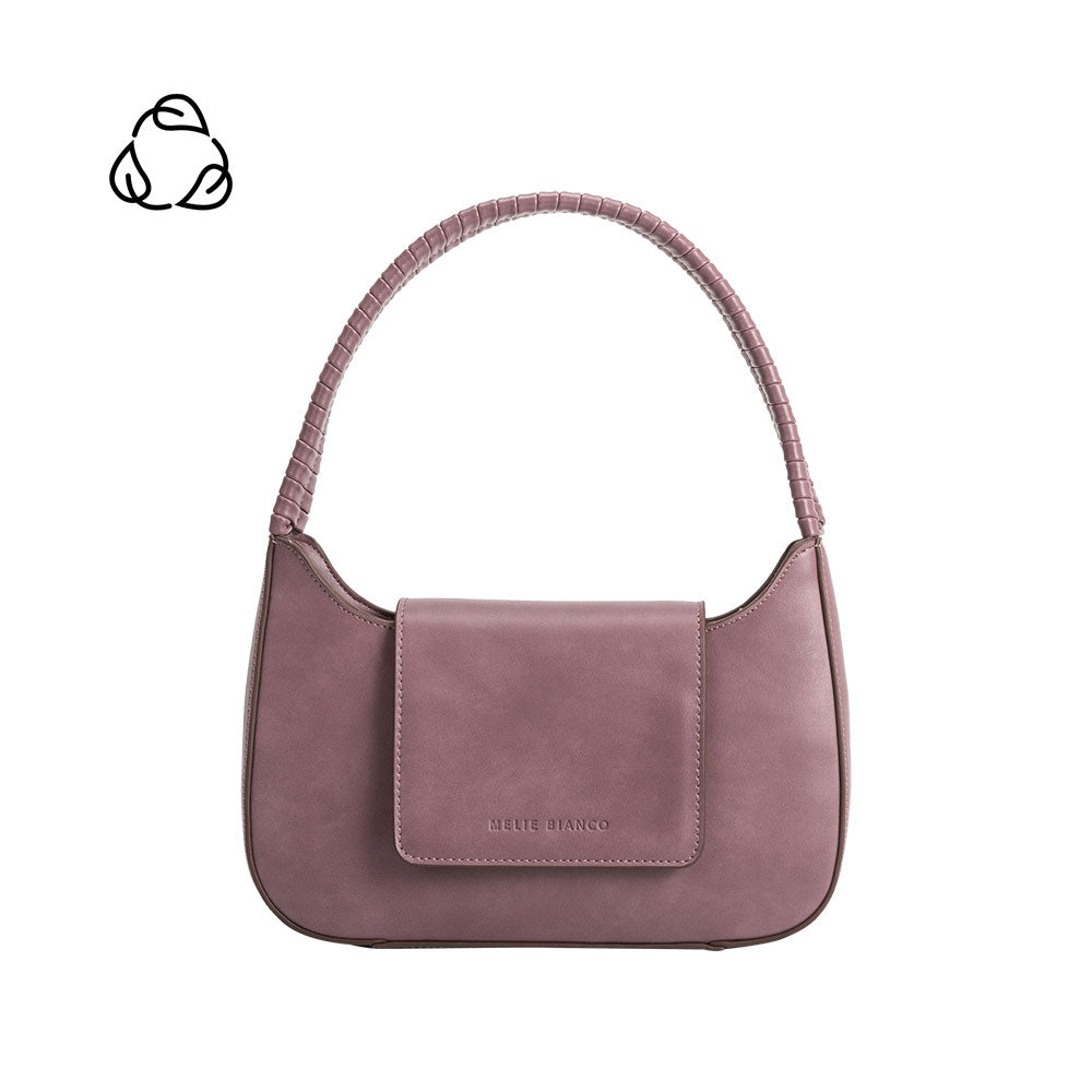 Lavender Monique Small Recycled Vegan Leather Shoulder Bag | Melie Bianco