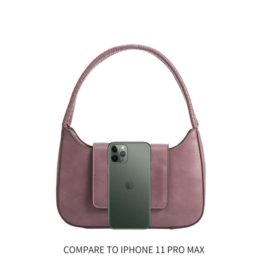Monique Black Recycled Vegan Shoulder Bag - FINAL SALE