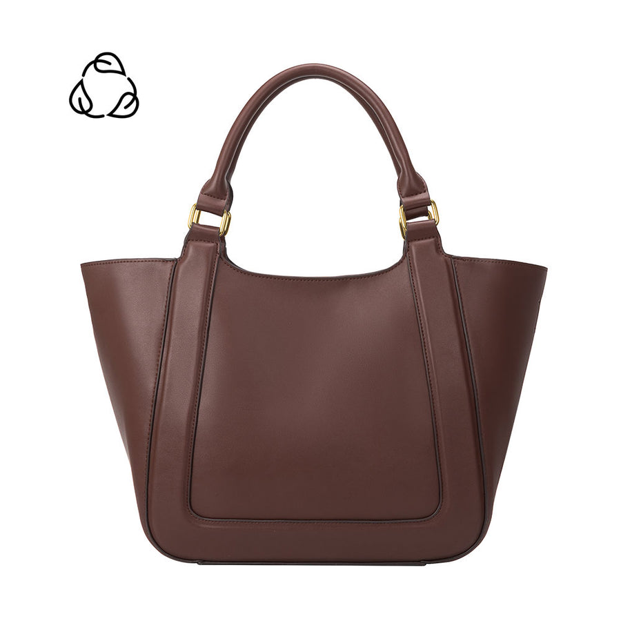 Michelle Chocolate Recycled Vegan Tote Bag
