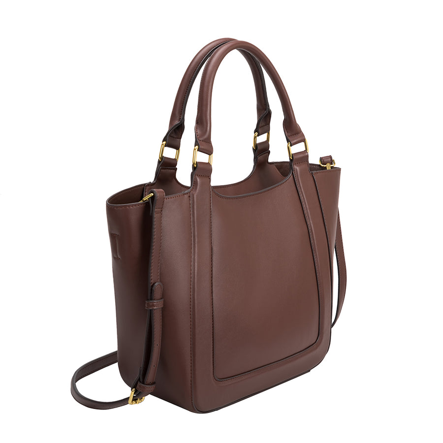 Michelle Chocolate Recycled Vegan Tote Bag