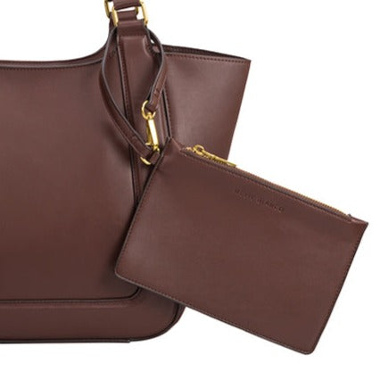 Michelle Chocolate Recycled Vegan Tote Bag