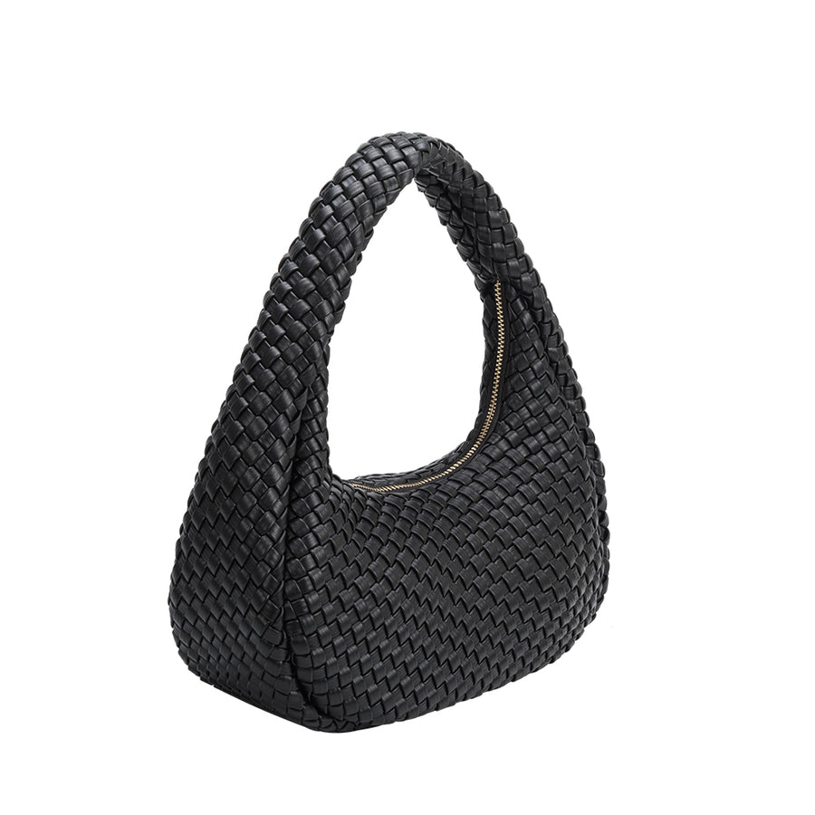 Lorelai Black Recycled Vegan Shoulder Bag