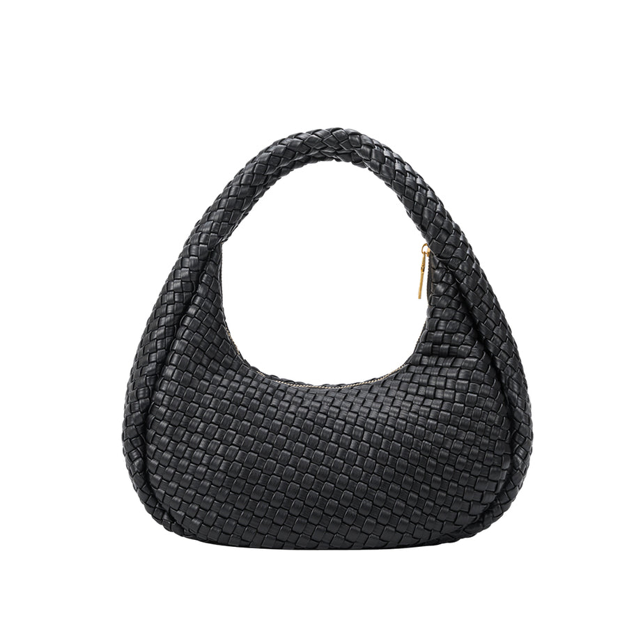 Lorelai Black Recycled Vegan Shoulder Bag