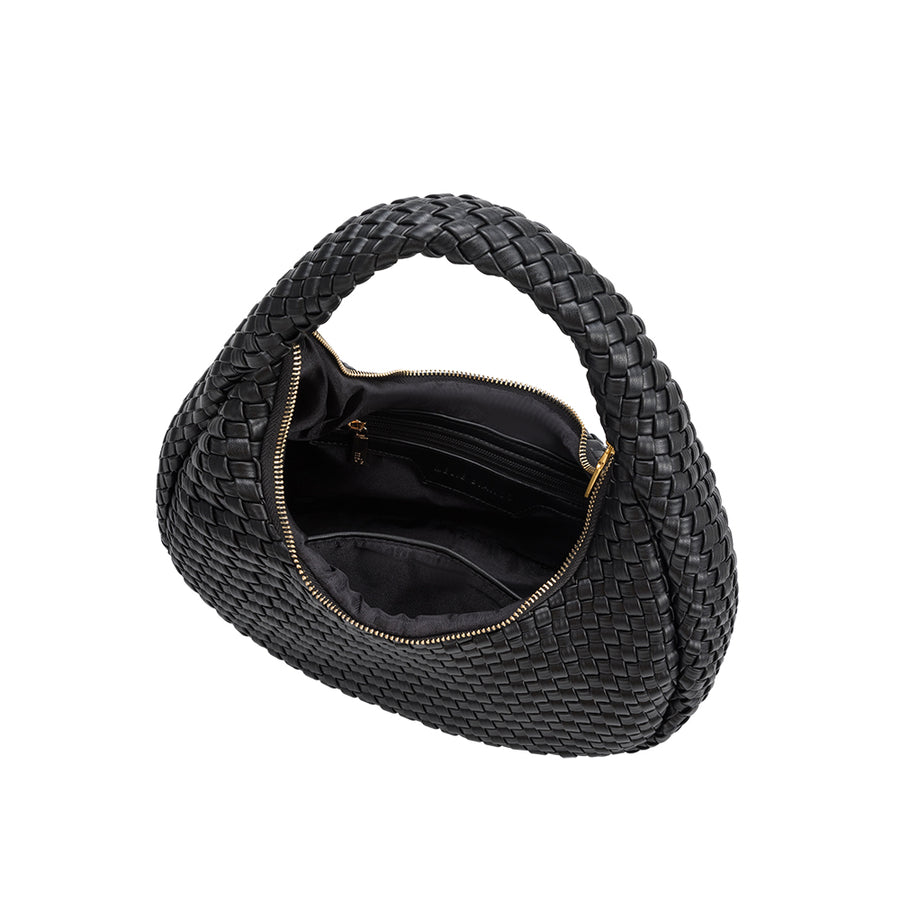 Lorelai Black Recycled Vegan Shoulder Bag