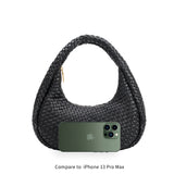 Lorelai Black Recycled Vegan Shoulder Bag - FINAL SALE