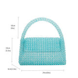 Sherry Orchid Beaded Top Handle Bag