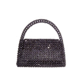 Sherry Black Beaded Top Handle Bag - FINAL SALE
