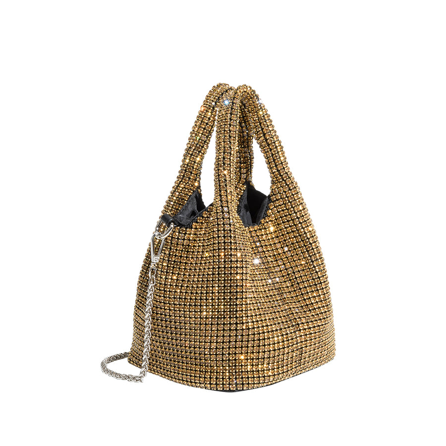 Thea Antique Gold Crossbody Bag