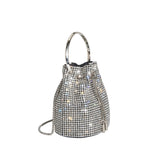 Kasee Silver Crystal Top Handle Bag
