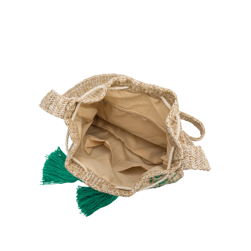Mia Green Straw Crossbody Bag - FINAL SALE