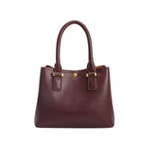 Melie Bianco Luxury Vegan Leather Gabby Shoulder Bag in Burgundy