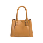 Melie Bianco Luxury Vegan Leather Gabby Shoulder Bag in Camel