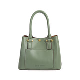 Melie Bianco Luxury Vegan Leather Gabby Shoulder Bag in Sage