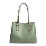 Melie Bianco Luxury Vegan Leather Isabella Shoulder Bag in Sage