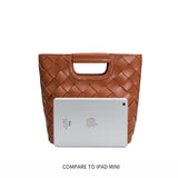 Melie Bianco Luxury Vegan Leather Robbie Crossbody Bag in Saddle