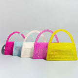 Sherry Orchid Beaded Top Handle Bag