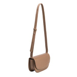 Melie Bianco Luxury Vegan Leather Inez Small Shoulder Bag in Taupe