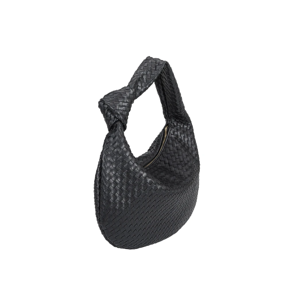  Other Stories & Small Woven Leather Bag in Black