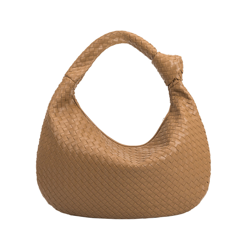 Brigitte Khaki Large Recycled Vegan Shoulder Bag