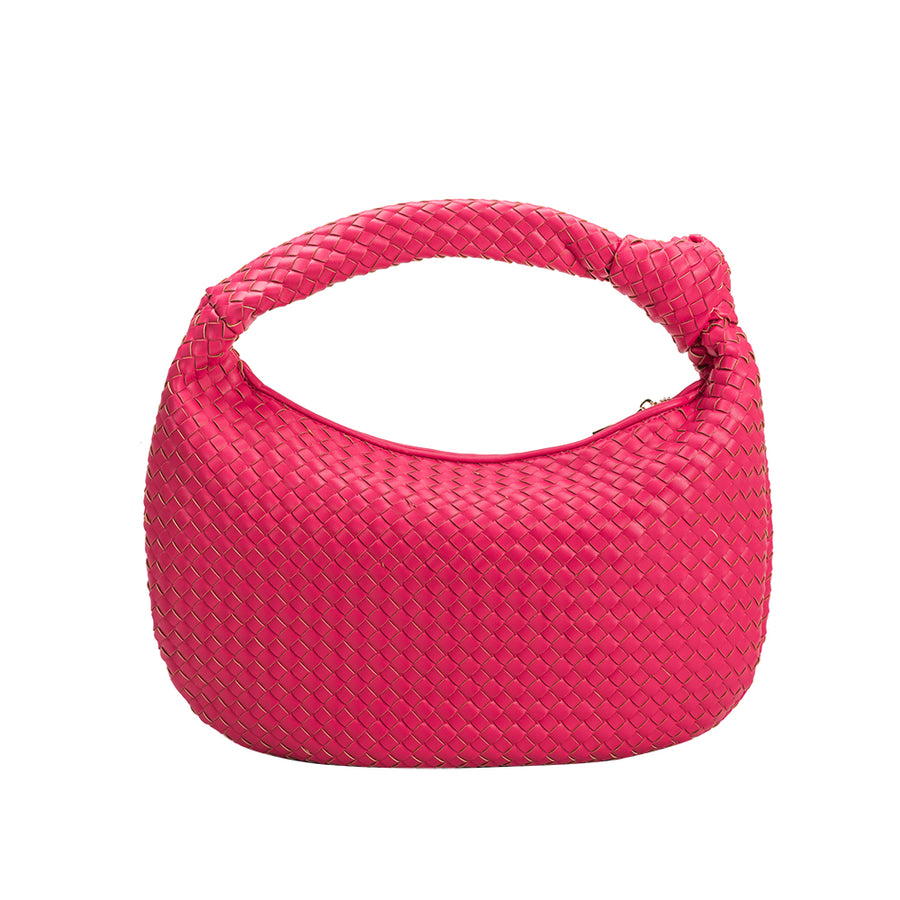 Brigitte Fuchsia Large Recycled Vegan Shoulder Bag