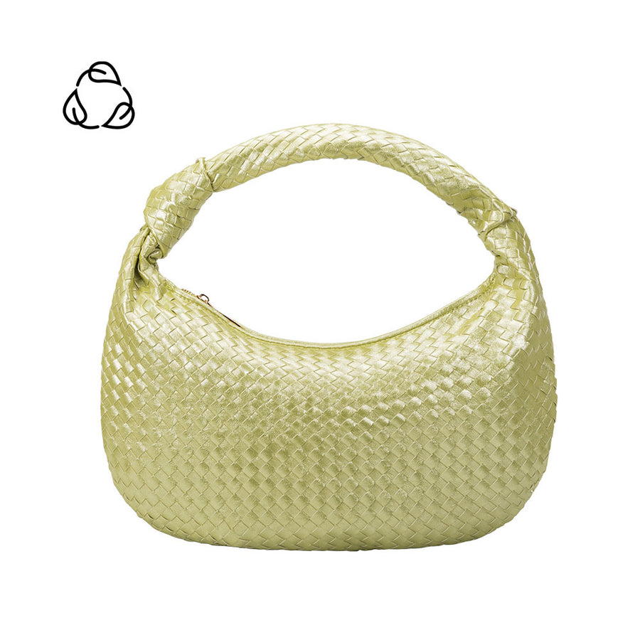 Brigitte Lime Large Recycled Vegan Shoulder Bag