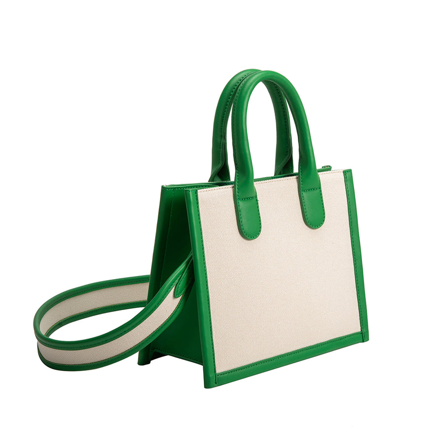Lucille Green Recycled Vegan Tote Bag