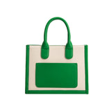 Lucille Green Recycled Vegan Tote Bag - FINAL SALE