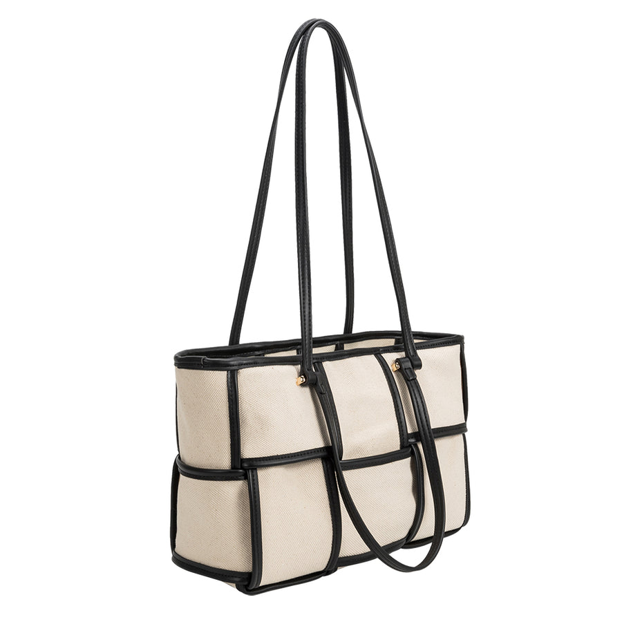 Delany Black Recycled Vegan Tote Bag