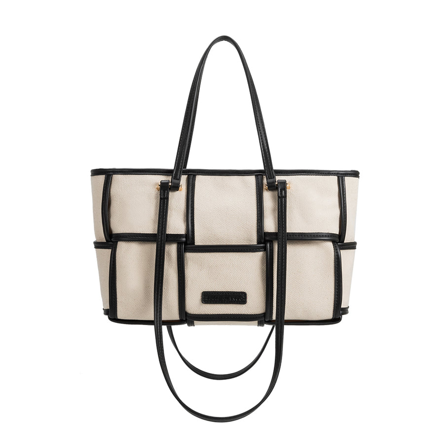 Delany Black Recycled Vegan Tote Bag