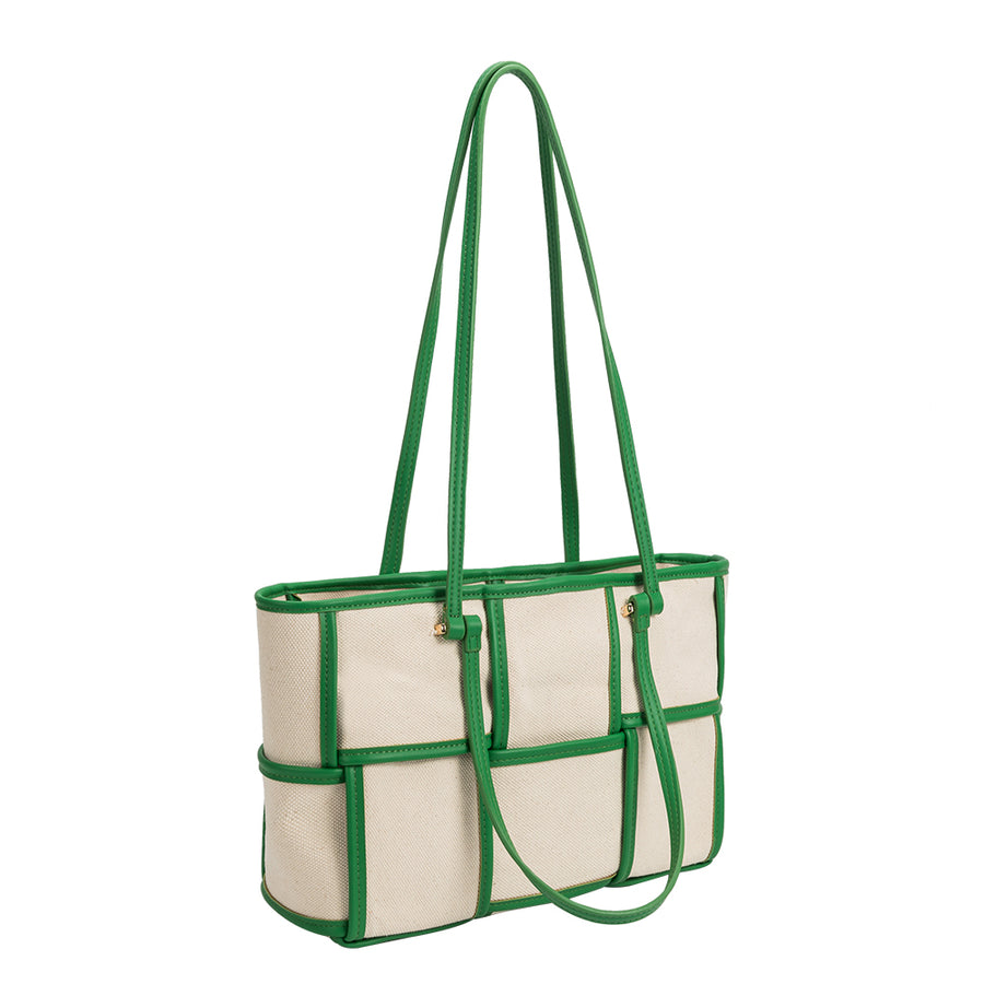 Delany Green Recycled Vegan Tote Bag