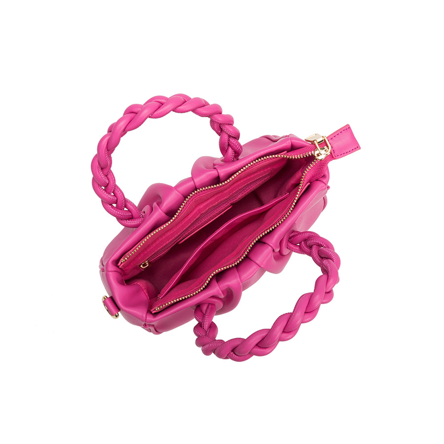 Gracelyn Fuchsia Recycled Crossbody Bag