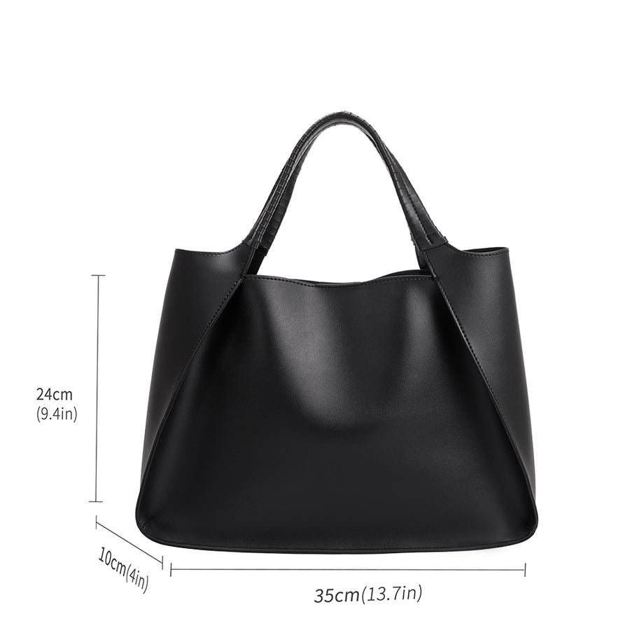 Megan Black Recycled Tote Bag