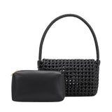 Shelly Black Recycled Vegan Shoulder Bag
